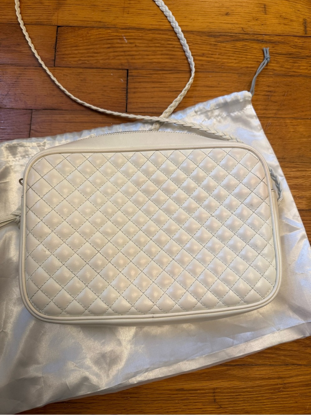 Vintage Gucci Trapuntata Camera Bag Quilted Crossbody Signature Green-Red Stripe - Picture 6 of 7